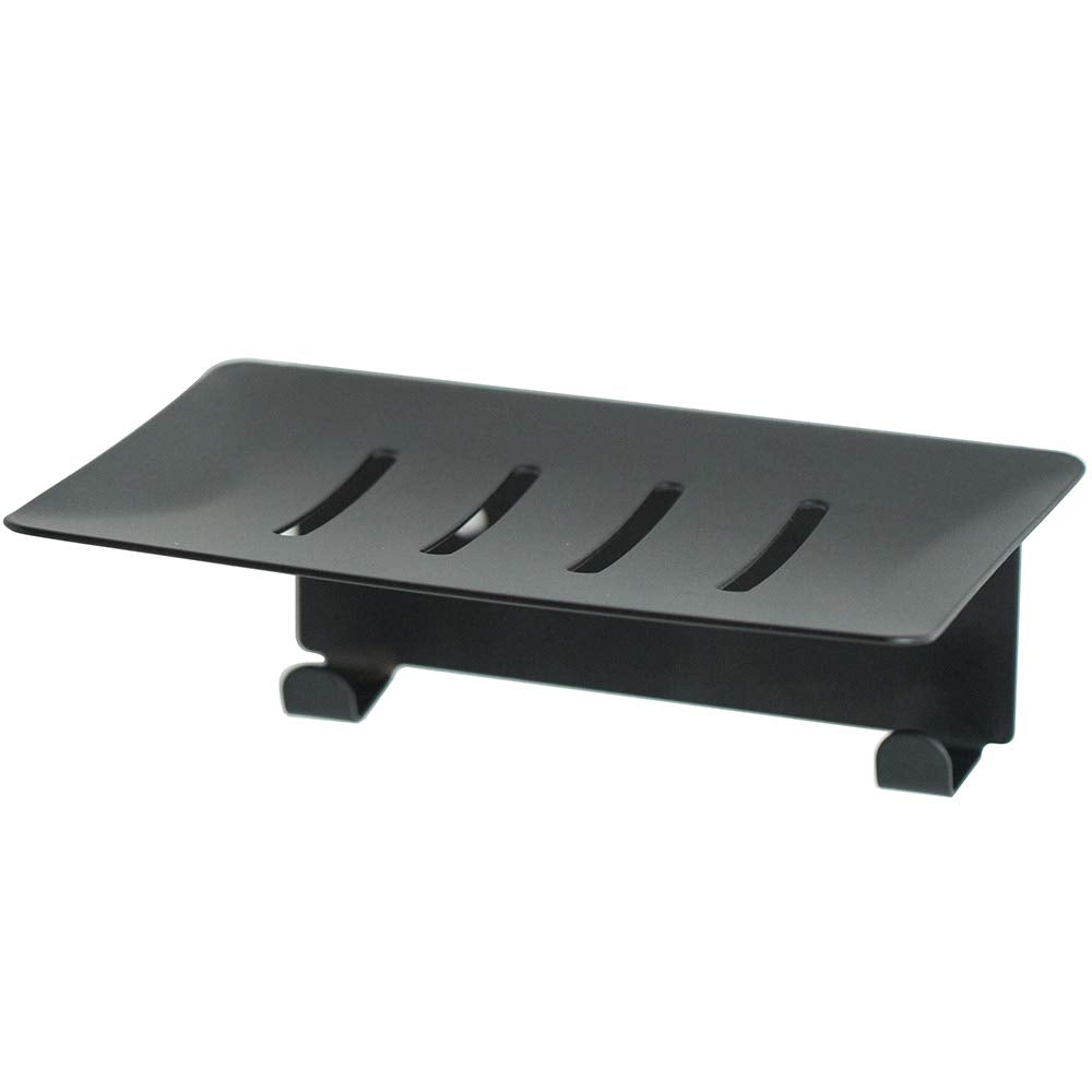 Soap Holder, Wall Mounted Shower Dish, Scouring pad Holder for Kitchen or Bathroom,Black