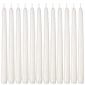 NIKY 10 inch Taper Candles for Christmas, Set of 12 Unscented Dripless Candlesticks - 8 Hours Long Burning for Home Decor, Weddi