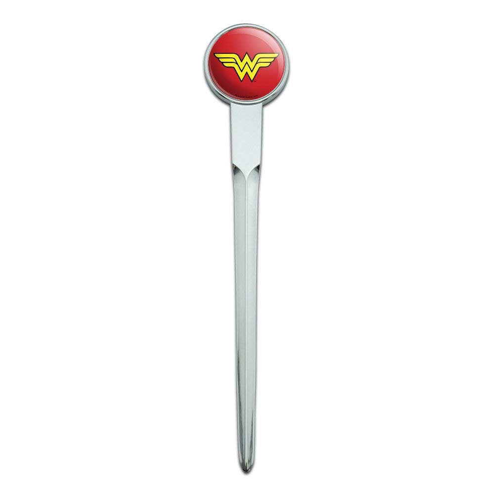 Wonder Woman Classic Logo Classic Chrome Plated Metal Envelope Letter Opener Slitter