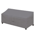 Easy-Going Waterproof Patio Sofa Cover Uv Resistant 3 Seater Outdoor Sofa Cover Weatherproof Lawn Patio Furniture Cover With Tape Sealed Seam (76Wx32.5Dx33H Inch, Gray)