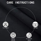 Lemomo 100% Blackout Curtains 40 X 63 Inch/Black Curtains 2 Panels With Black Liner/Double Layer Full Room Darkening Bedroom Cur