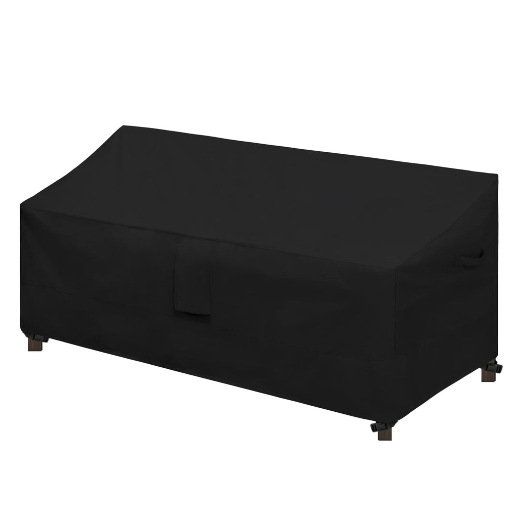 Easy-Going Waterproof Patio Sofa Cover Uv Resistant 3 Seater Outdoor Sofa Cover Weatherproof Lawn Patio Furniture Cover With Tape Sealed Seam (88Wx32.5Dx33H Inch, Black)