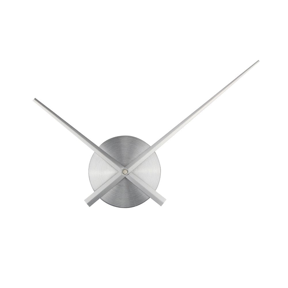 Timelike 3D Clock Hands, DIY Large Clock Hands Needles Wall Clocks 3D Home Art Decor Quartz Clock Mechanism Accessories (Silver)