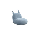 Weston 21.5W Blue Chenille Deer-Shaped Kids Chair
