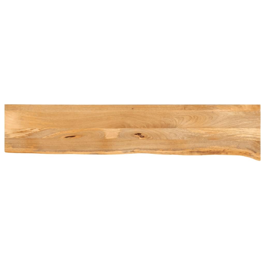 vidaXL Table Top Live Edge 63inchx11.8inchx1inch Solid Wood Mango