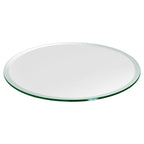 Dulles Glass 50' Round Glass Table Top - Tempered - 1/2' Thick - Bevel Polished Glass
