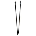 Timyrimy 100Cm/39.4Inch Garden Swing Replacement Bars, Black Metal Round Rods For Hanging Swing Seat To Frame(2Pcs/Ctn)
