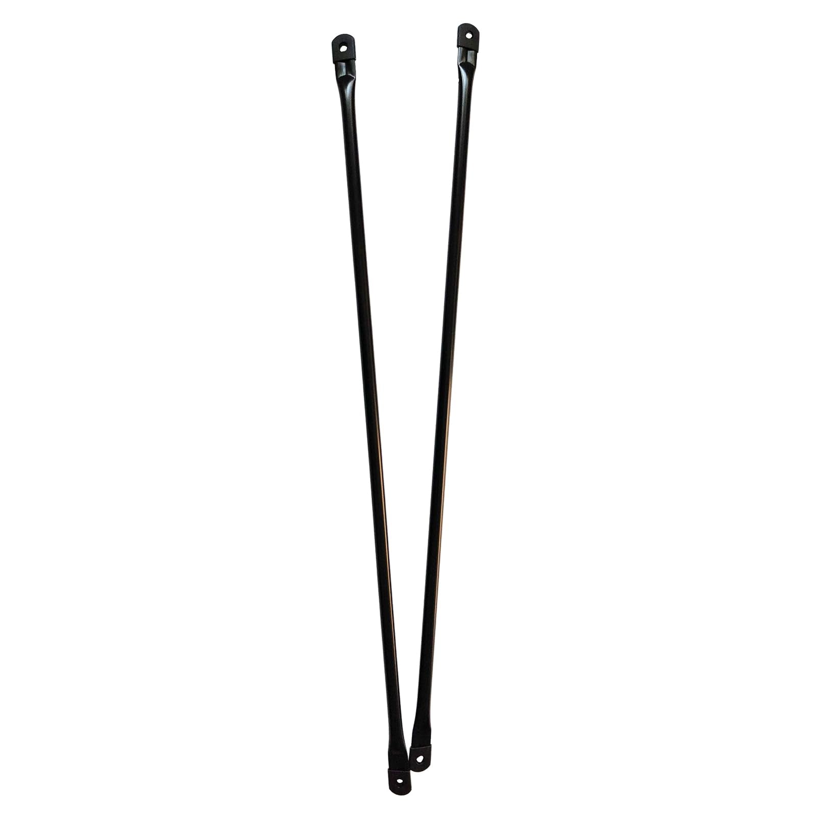 Timyrimy 100Cm/39.4Inch Garden Swing Replacement Bars, Black Metal Round Rods For Hanging Swing Seat To Frame(2Pcs/Ctn)
