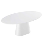 Modway Provision 75&Quot; Oval Mdf Wood Dining Table In White Finish