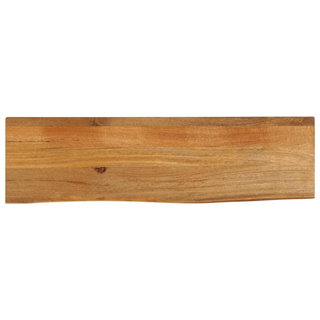vidaXL Table Top Live Edge 43.3inchx11.8inchx1inch Solid Wood Mango