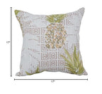 Blazing Needles Square Polyester Jacquard Throw Pillow, 17", Zeena Blush