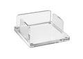 Kantek Acrylic Sticky Note Dispenser, 3.9' W X 3.9' D X 1.5' H, Clear