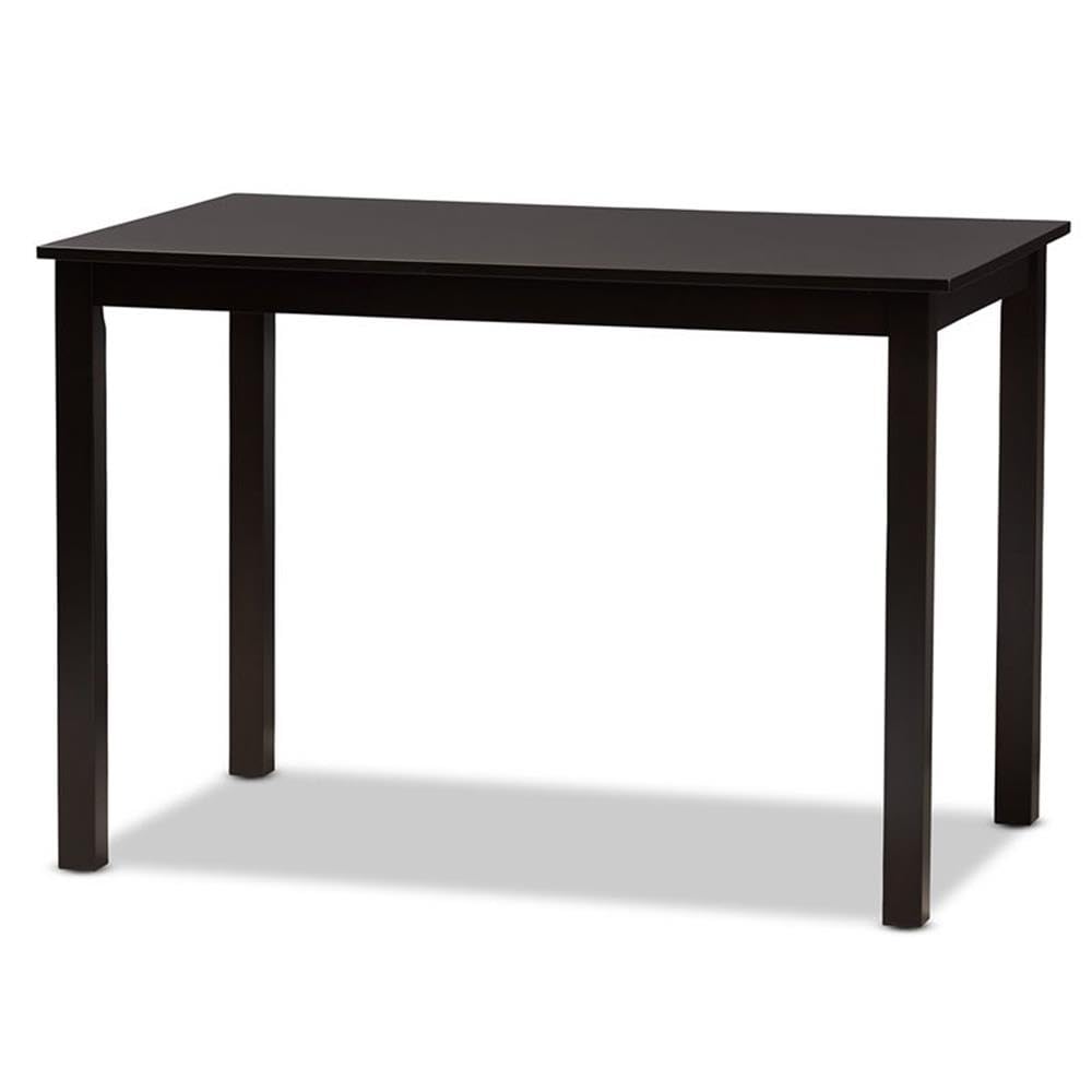 Baxton Studio Ani Modern and Contemporary Dark Brown Finished Wood 5-Piece Dining Set
