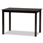 Baxton Studio Ani Modern and Contemporary Dark Brown Finished Wood 5-Piece Dining Set