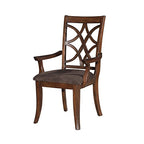 ACME Keenan Arm Chair, Walnut Finish, Set of 2