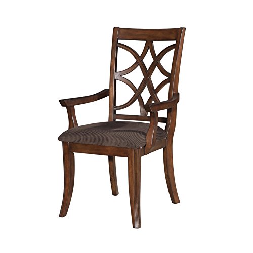 ACME Keenan Arm Chair, Walnut Finish, Set of 2
