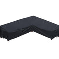Patio Furniture Covers, Waterproof Outdoor Sectional Cover, 600D Pu Outdoor Furniture Sofa Covers 120' X 90' L Shaped Oudoor C