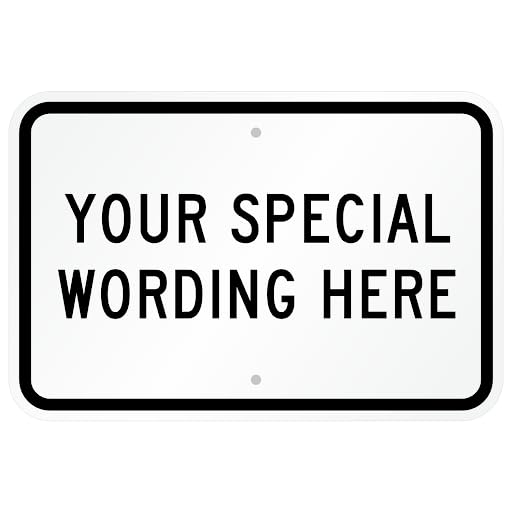 Smartsign 12'X18' Custom Sign, Add Your Text And Choose Color 63 Mil Laminated Rustproof Aluminum, Fade-Proof, Personalize For