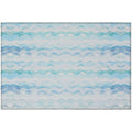 Seabreeze Sz16 Blue Coastal Rug Rectangle 5' X 7 ' 6"
