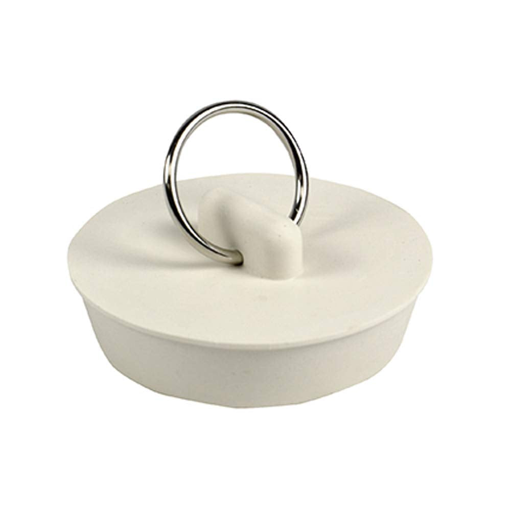Danco 1-1/4-Inch Rubber Drain Stopper, White, Carded, 80225