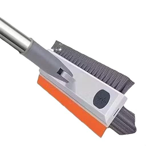 Bathroom Tile Cleaning Brush with Wiper | 3 in 1 Multipurpose Floor Scrub Brush