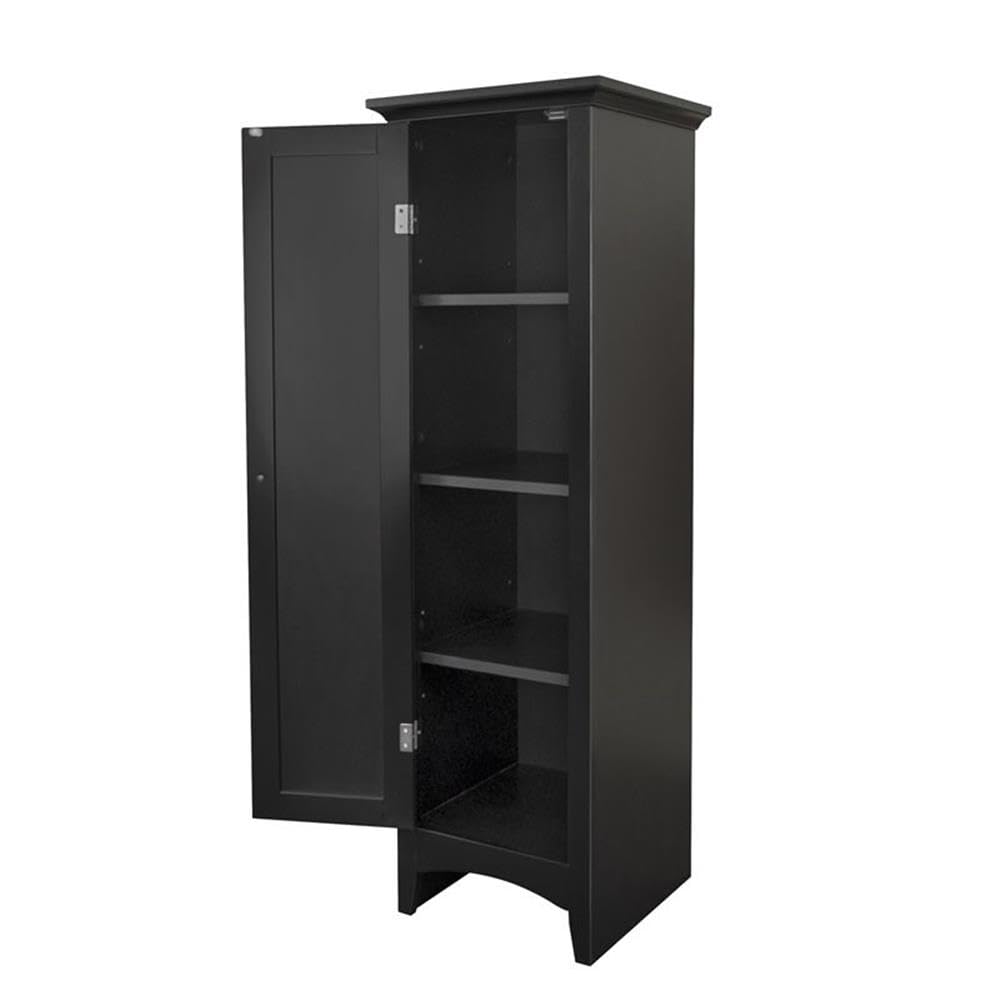 Os Home And Office One Door Kitchen Black Storage Pantry