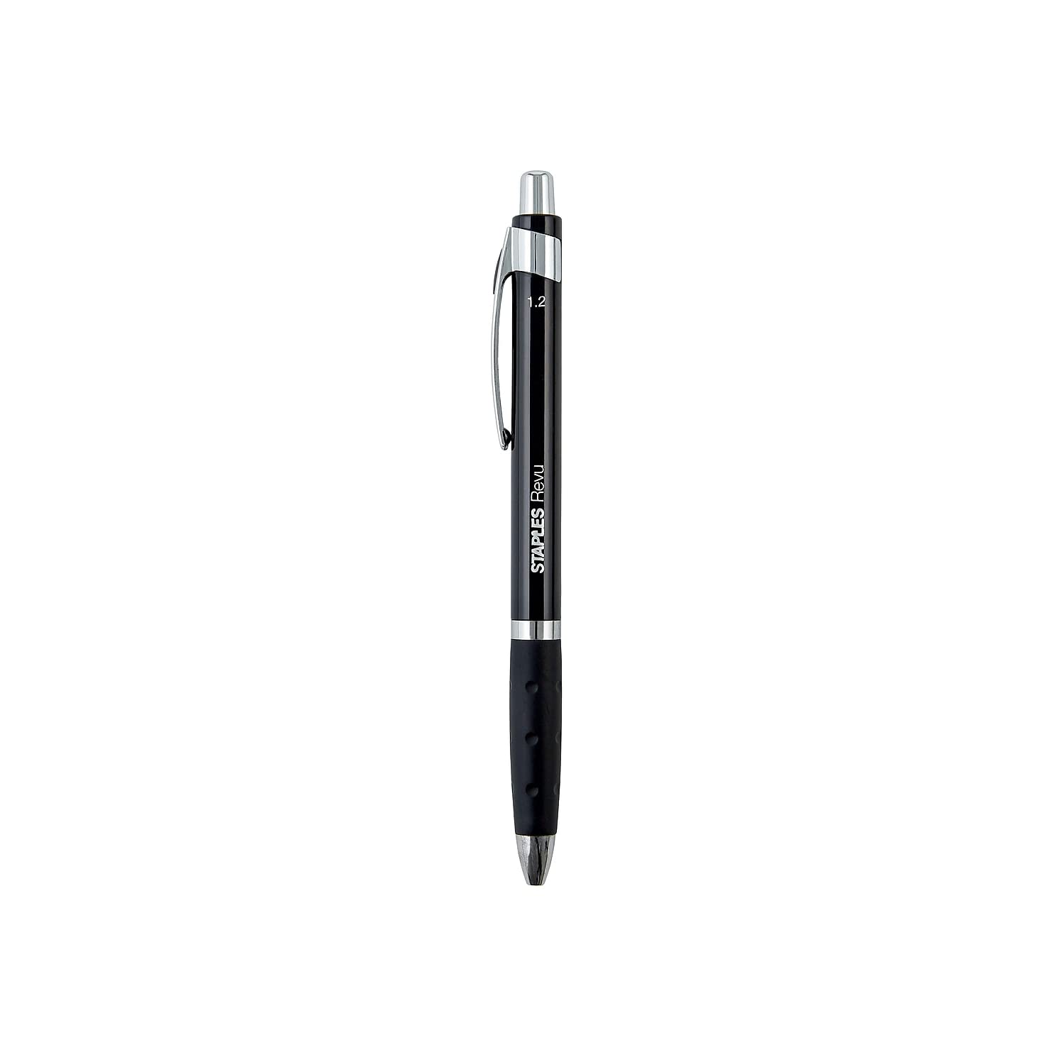 Staples 2496311 Revu Retr Bp Pen 1.2 Blk 12Pk