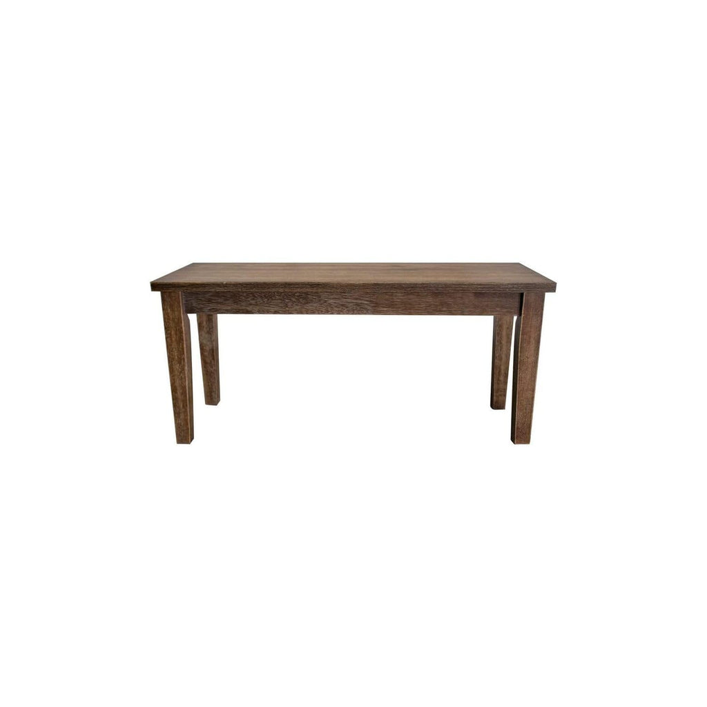 Best Master Transitional Solid Wood Dining Room Bench In Antique Natural Oak