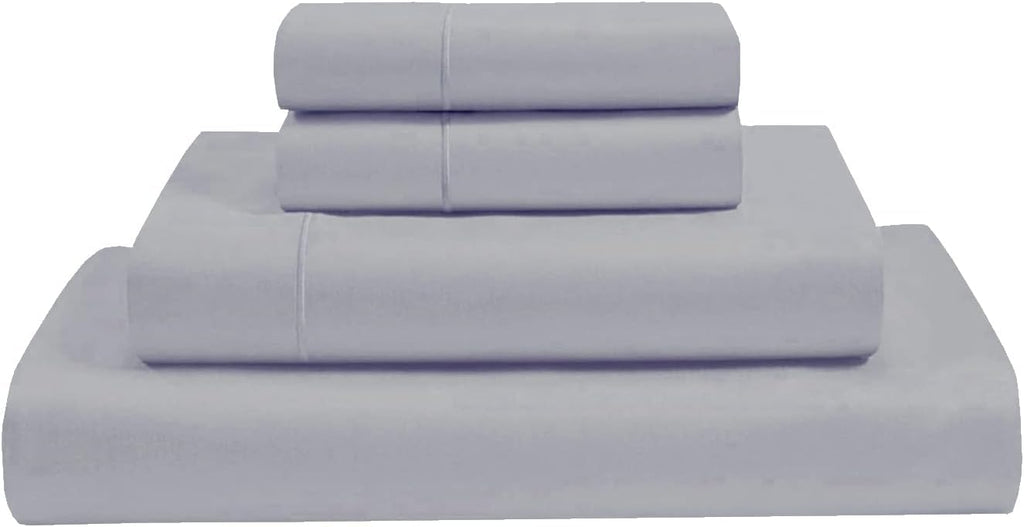 Split King Sheets Sets For Adjustable Bed Cotton-Split King Sheets Deep Pockets-5 Pcs -Split King Sheets For Adjustable Bed Twin Xl, Light Grey Solid 16 Inch Deep Sheets