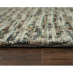 Rizzy Home Alora Decor Laine 7'6"X9'6" Stripes Beige/Gray/Rust/Blue Hand-Tufted Area Rug