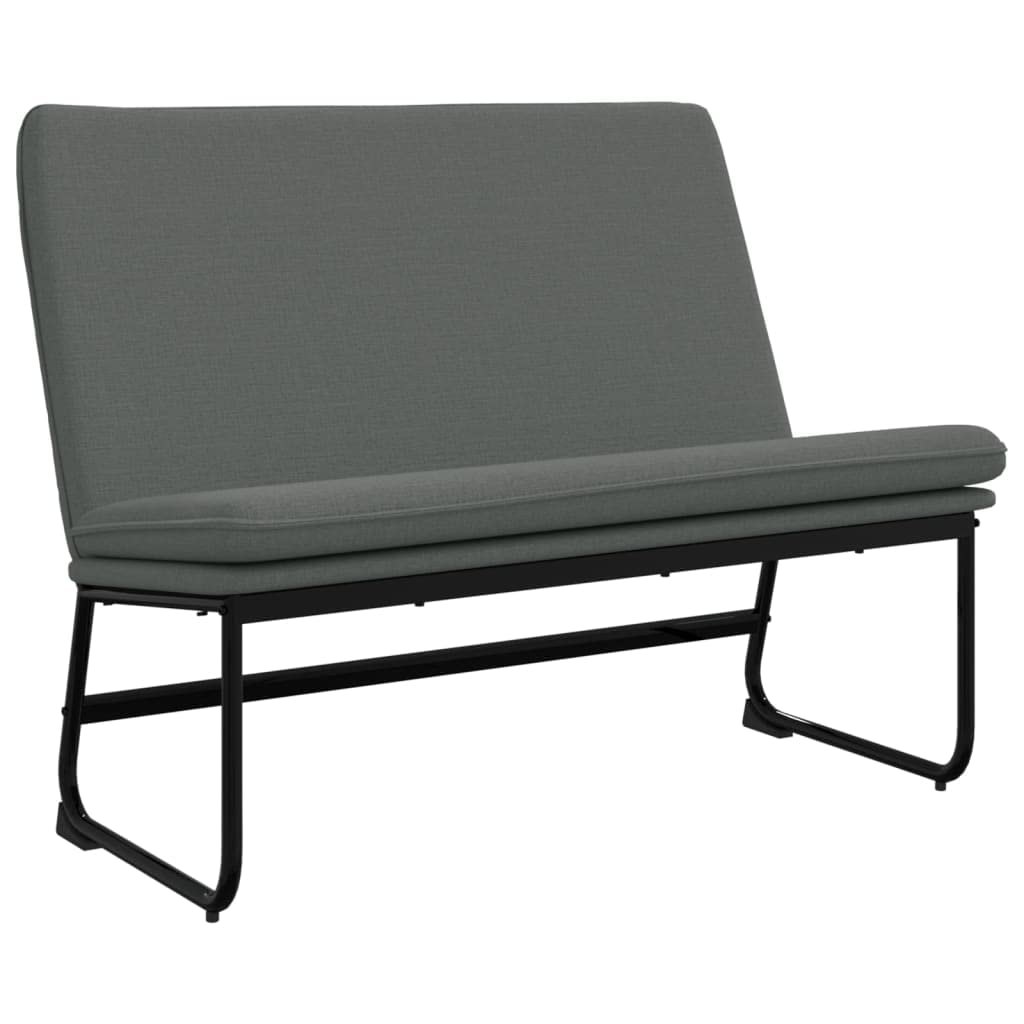 vidaXL Dark Gray Bench | Modern Design Home Furniture | Comfortable and Sturdy Material | Dimensions: 39.4 x 29.5 x 29.9 inches | California Proposition 65 Certified