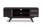 TV Stand in Dark Brown Finished
