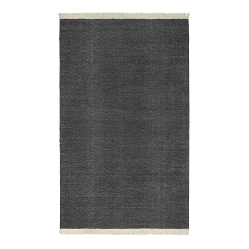 Kosas Home Miller Area Rug, Bedroom, Kitchen Living Room, 8' X 10', Charcoal Gray