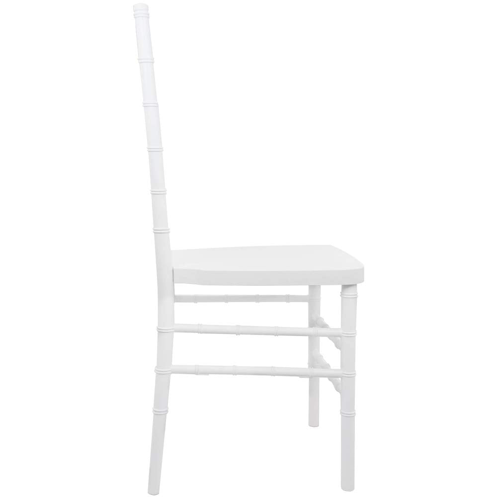 Flash Furniture Advantage White Resin Chiavari Chair