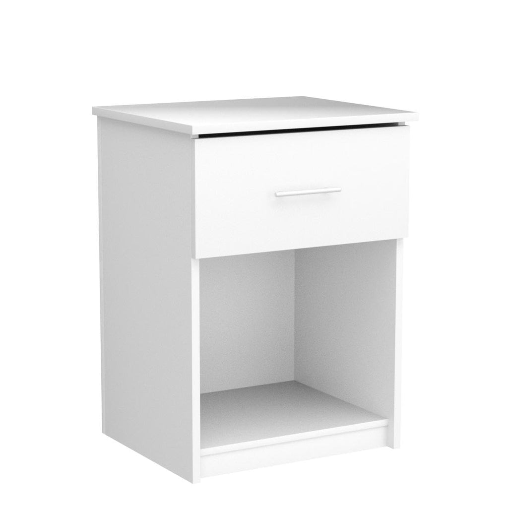 Furinno Tidur Nightstand, 2-Pack, Solid White