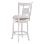 American Woodcrafters Grove Swivel Counter Bar Stool Solid Wood White Ivory 26" Seat Height