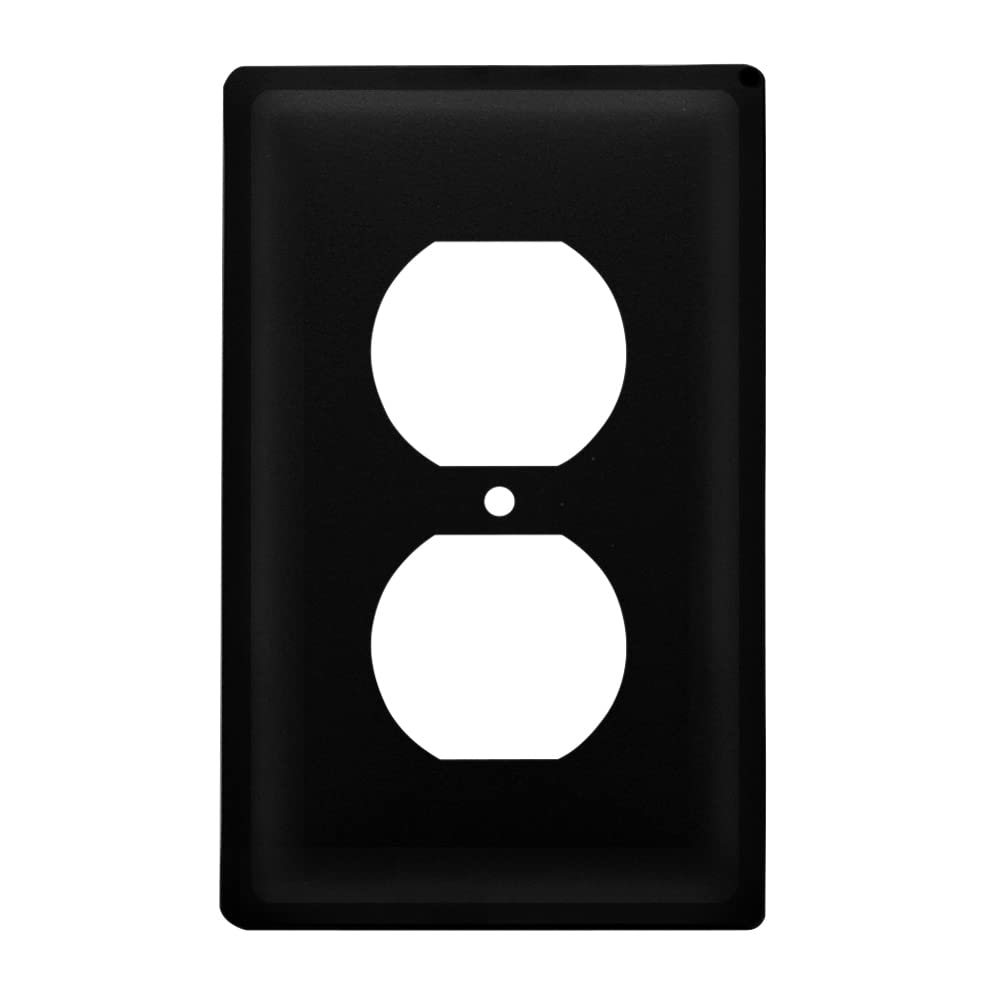 Village Wrought Iron Plain Outlet Cover