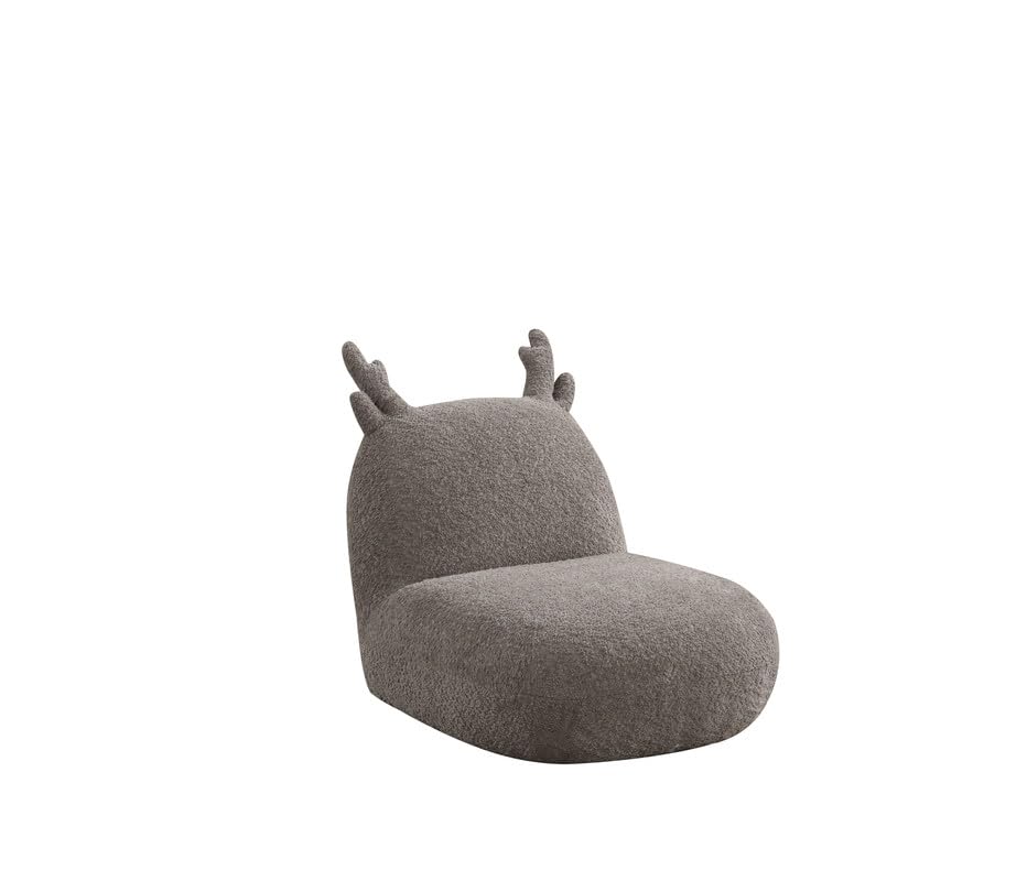 Weston 21.5W Brown Chenille Deer-Shaped Kids Chair