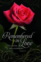 Warner Press 304515 Bulletin Funeral Remembered In Love