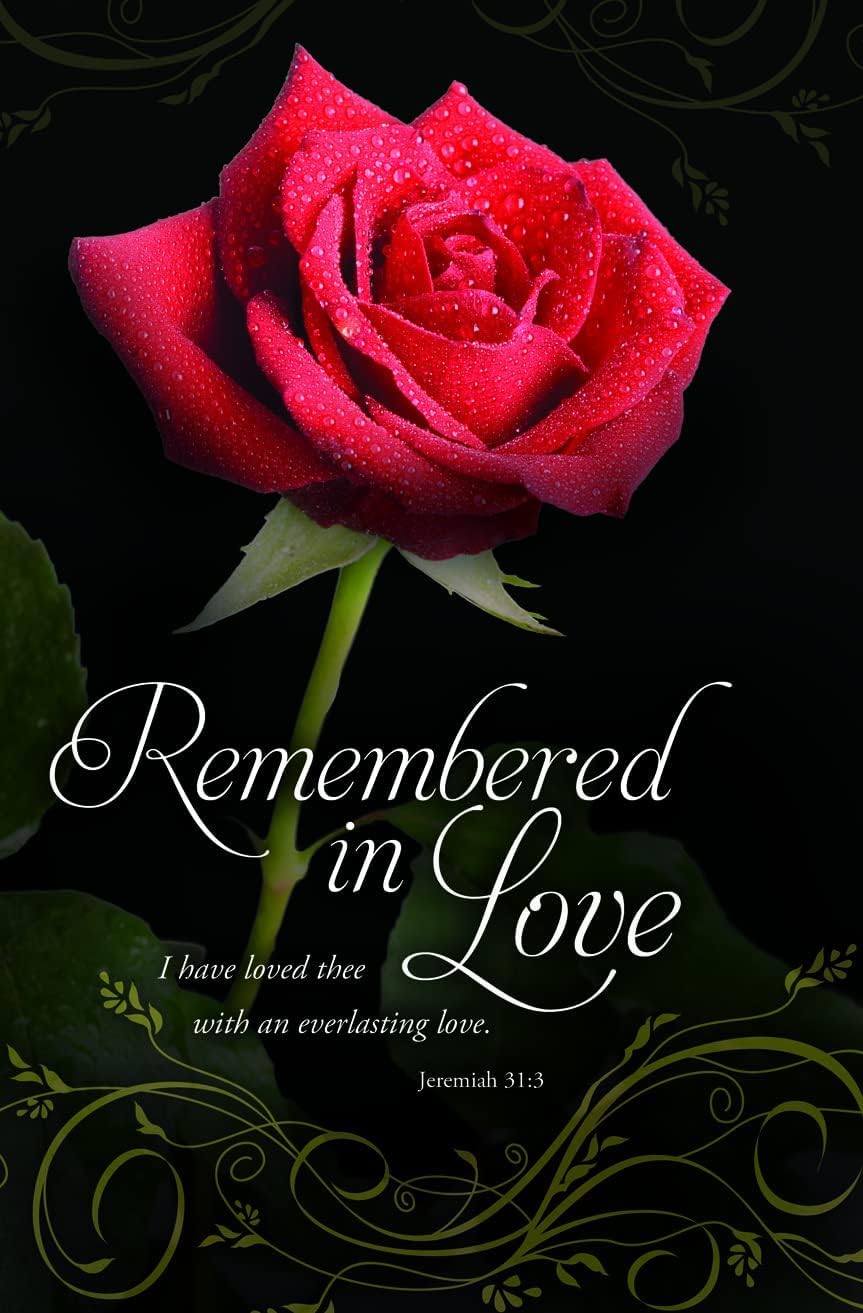 Warner Press 304515 Bulletin Funeral Remembered In Love