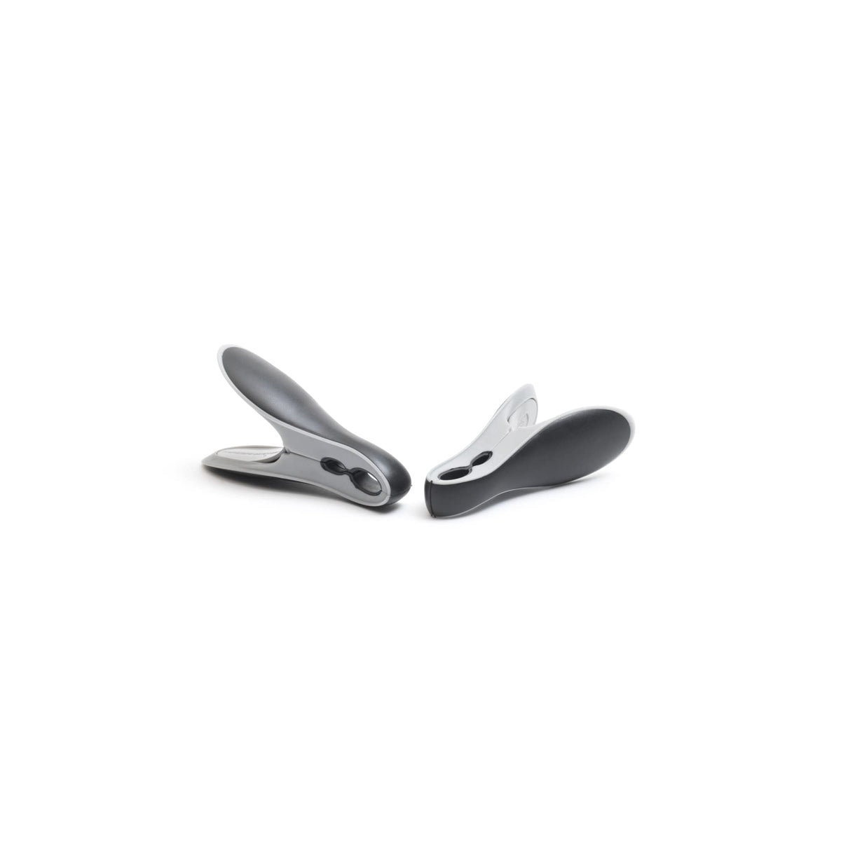 Brabantia x8 Set of Smart Clothespins (Black/Gray) No-Rust Stains, Strong Grip, Large Opening for Hanging Up Laundry, Holders fo