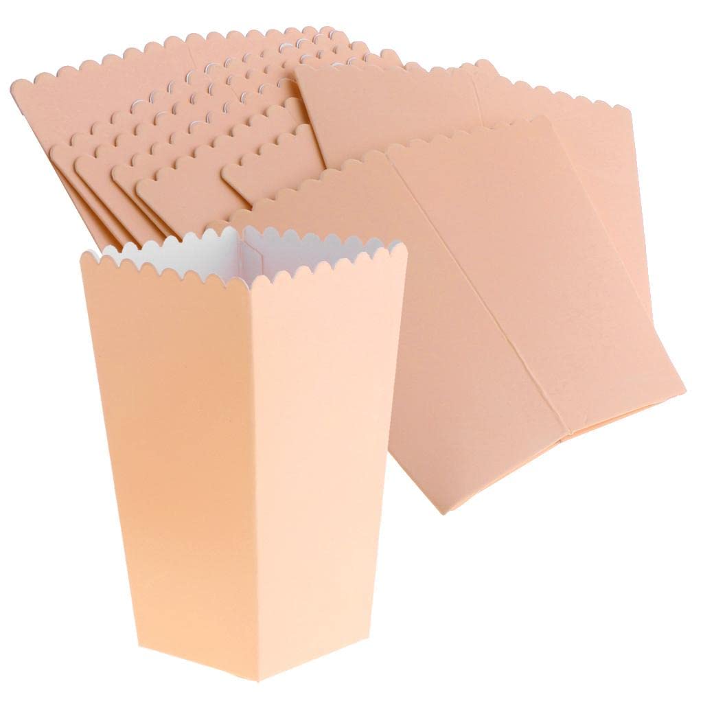 MERISHOPP 8 Pieces Popcorn Boxes Cardboard Bags Candy Container Party Supplies Pink|Home & Garden|Greeting Cards & Party Supply|