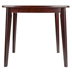 Pauline Dining Table - Elegant Solid Wood Table with Walnut Finish, 34' W x 34' D x 29.33' H, Perfect for Dining Room or Kitchen