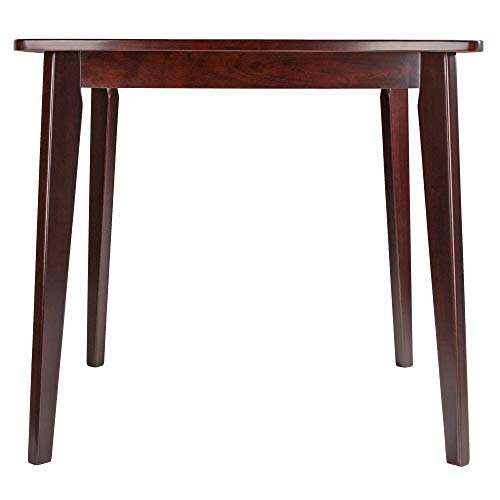 Pauline Dining Table - Elegant Solid Wood Table with Walnut Finish, 34' W x 34' D x 29.33' H, Perfect for Dining Room or Kitchen