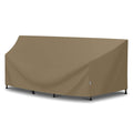 Sunpatio Outdoor Sectional Sofa Cover Waterproof, Heavy Duty Curved Patio Furniture Cover 120 Inch, Fade Resistant Outdoor Couch