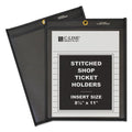 Shop Ticket Holders, Stitched, One Side Clear, 50 Sheets, 8 1/2 X 11, 25/Bx