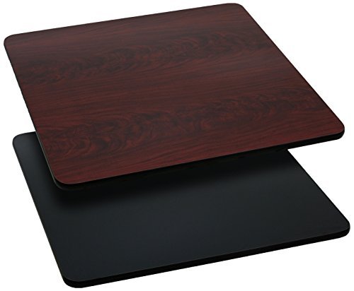 3 Pk. 30 Square Table Top with Black or Mahogany Reversible Laminate Top