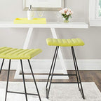 Safavieh Home Collection Akito Mid-Century Modern White 26-Inch Counter Stool