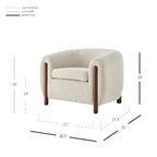 New Pacific Direct Cordelia Accent Chair, Palladian Beige