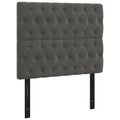 Vidaxl Headboard 2 Pcs, Upholstered Headboard For Bed Home, Bed Headboard With Wooden Leg, Bedroom Furniture, Dark Gray 39.4"X2.8"X30.7"/34.6" Velvet